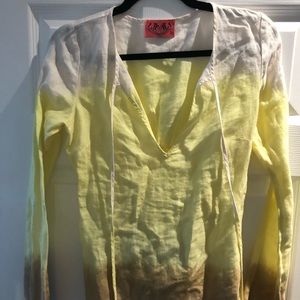 Woman’s linen juicy couture tie dye tunic size P